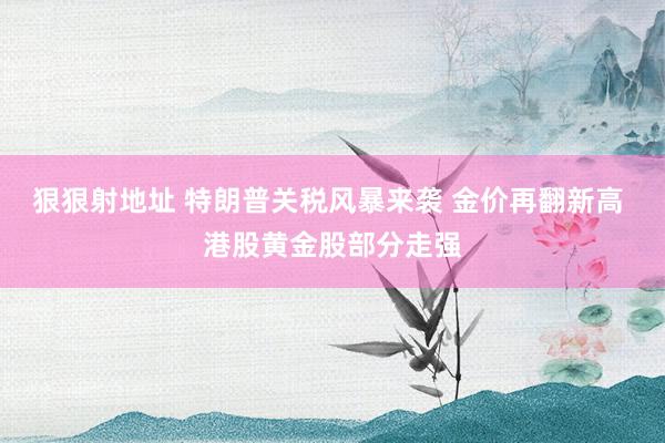 狠狠射地址 特朗普关税风暴来袭 金价再翻新高 港股黄金股部分走强